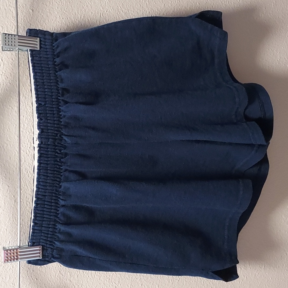 Soffe Navy Blue Cotton Blend Athletic Shorts Size Small